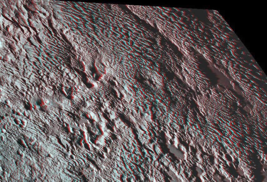 One of the strangest landforms spotted by NASA New Horizons spacecraft when it flew past Pluto last July was the bladed terrain just east of Tombaugh Regio, the informal name given to Pluto large heart-shaped surface feature.